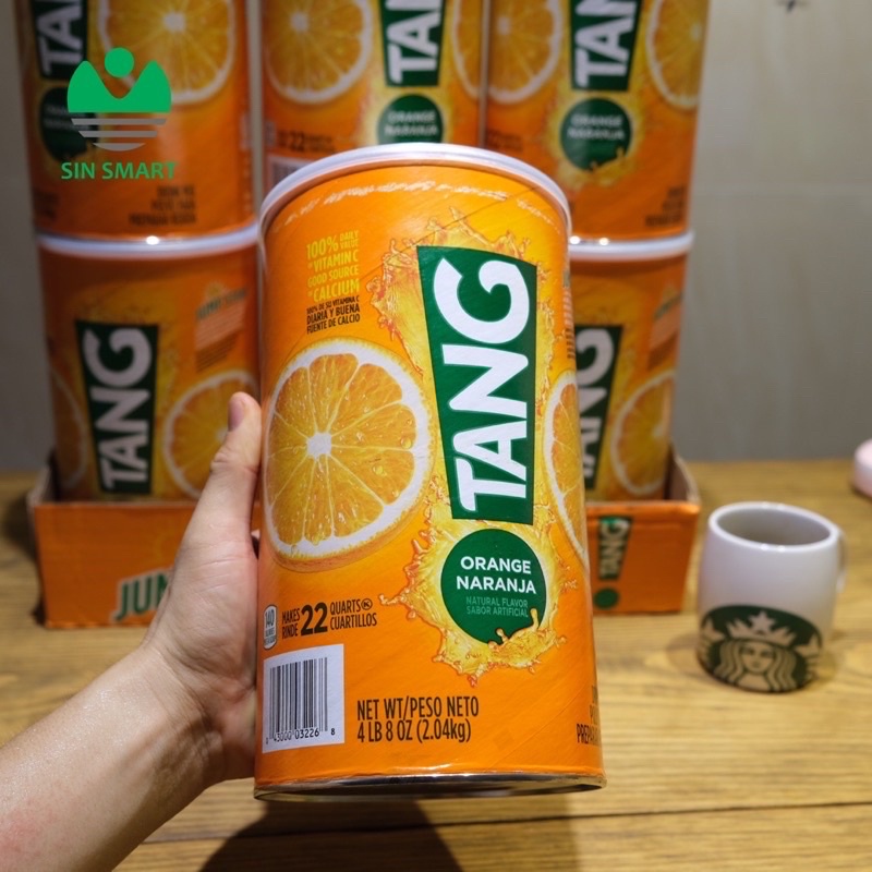 (Date xa) bột pha nước cam Tang 2.04kg Mỹ thơm ngon giàu vitamin C, tăng sức đề kháng.