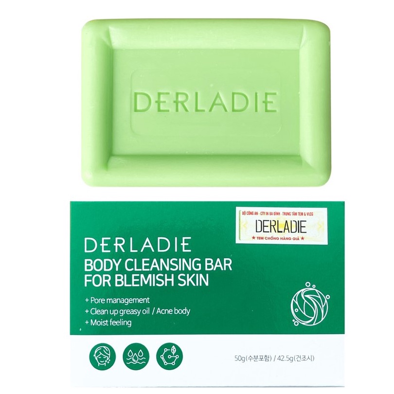 Xà Phòng Cơ Thể Derladie Body Cleansing Bar For Blemish Skin (50g)