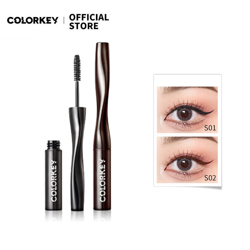 [Mã FMCGM50 - 8% đơn 250K] COLORKEY (Hàng Mới Về) Mascara Chuốt Mi Cong Không Thấm Nước Trang Điểm Chuyên Nghiệp