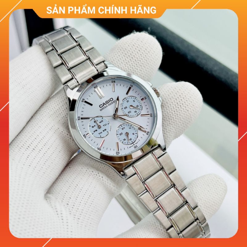 Đồng hồ nữ dây thép chính hãng Casio LTP-V300D
