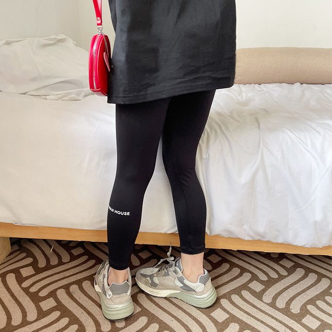 Quần Legging Cotton Trơn Thoải Mái Dễ Phối Đồ Thời Trang Xuân Thu Cho Bé Gái