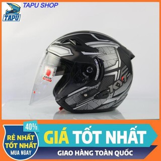 [CHÍNH HÃNG] MŨ BẢO HIỂM 3/4 2 KÍNH KYT VENOM MAVEL BLACK PANTHER