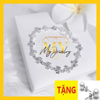 Lắc bạc 925: lắc tay cỏ 4 lá hạnh phúc