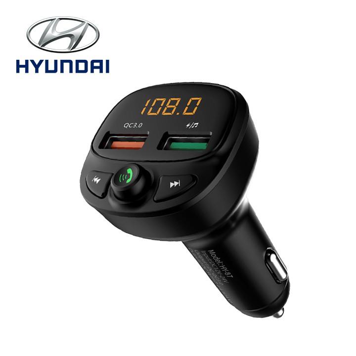 Tẩu nghe nhạc MP3 trên ô tô, kiêm đầu USB sạc nhanh Hyundai HY-87