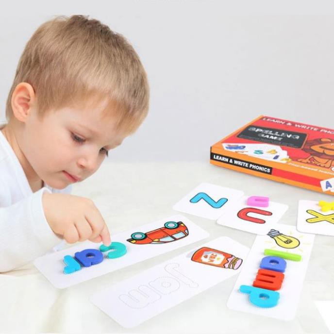 Đồ Chơi Ghép Chữ Tiếng Anh Học Từ Vựng- Spelling Game- tiết kiệm cho mẹ, phát triển cho bé Beosmart