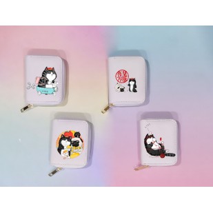 Ví mèo hoàng thượng chó nô tài VNI34 ví ngắn cute bóp dễ thương idol kpop army thần tượng hoạt hình