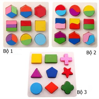 Bảng gỗ hình dạng và chia phần montessori cx