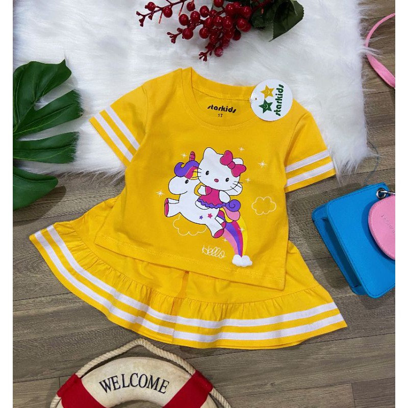 SET VÁY ÁO THỂ THAO IN KITTY PONY