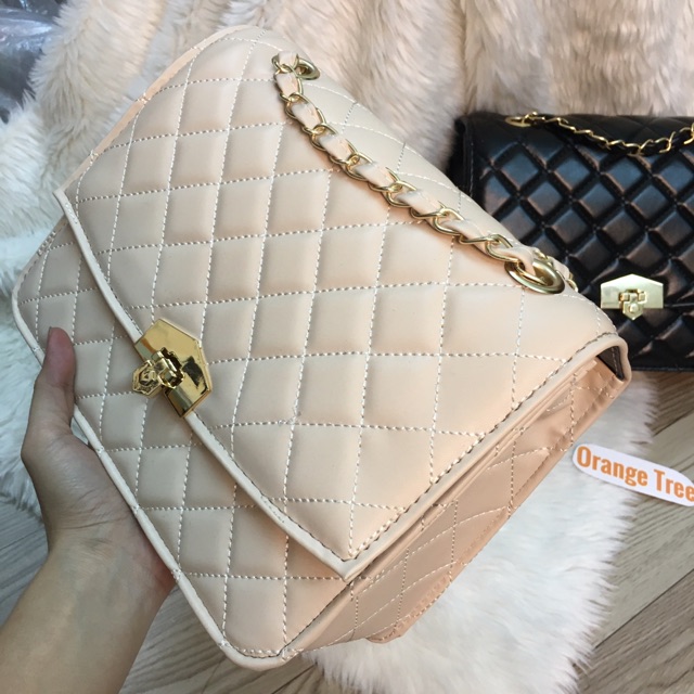 [FREESHIP 50K] Túi Đeo Chéo Túi Đeo Vai Nữ Trần Trám Vuông Khoá Gập Cao Cấp Ảnh Thật | BigBuy360 - bigbuy360.vn