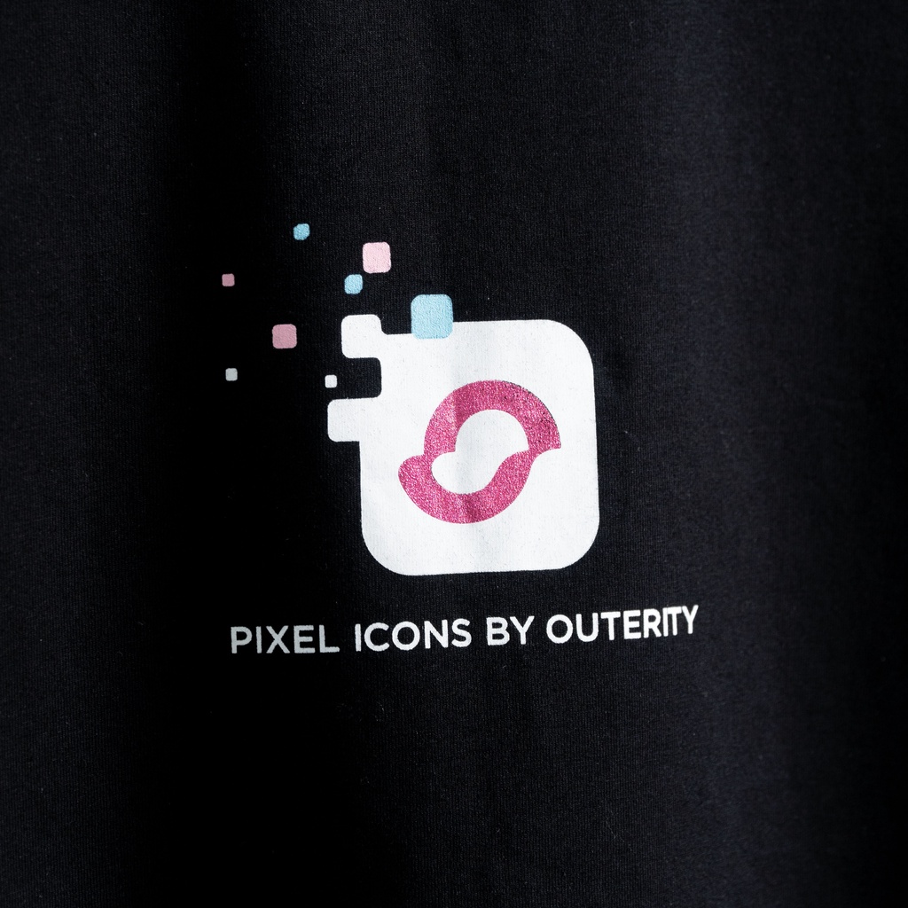 Áo thun Outerity Big Logo Pixel đen ver2.0 / ORP145