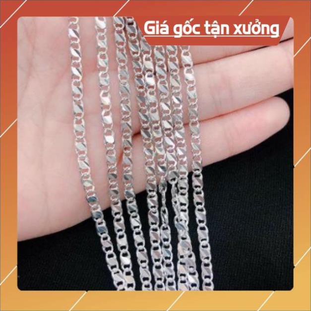 FREE SHIP Dây chuyền mè phay cho bé chuẩn bạc ta sáng đẹp