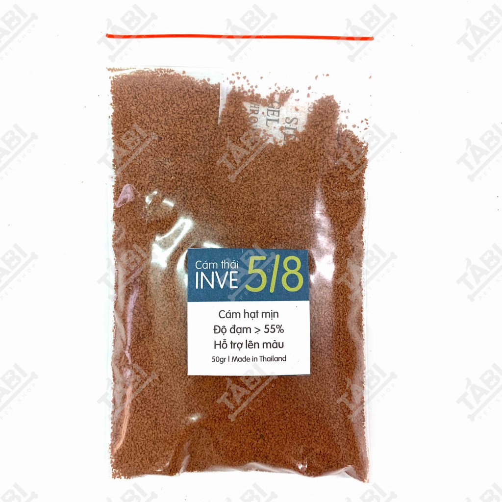 50g Thức Ăn Cá Cám Thái Inve 5/8 Cho Cá Beta, Guppy, Vàng,...[INVE 5/8]