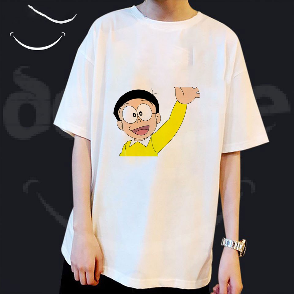 Áo Thun Phim Hoạt Hình Doraemon - Nobita ( Có Size Trẻ Em ) 21.25