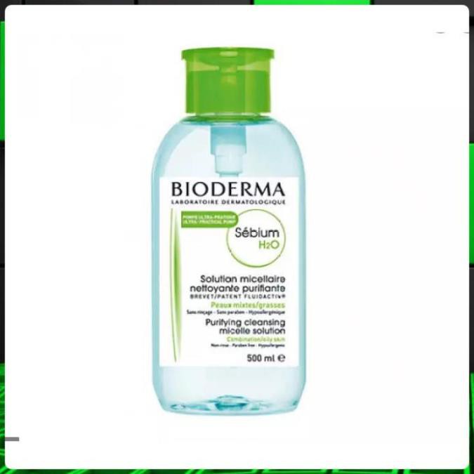 FREESHIP TOÀN QUỐC - Tẩy Trang Bioderma Senbio  Créaline 500ml chính hãng (Nắp Nhấn-Nắp Bật) ⓨⓞ