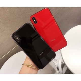 Ốp Lưng Kính Cường Lực Siêu Bền- Viền silicon iPhone x/xs