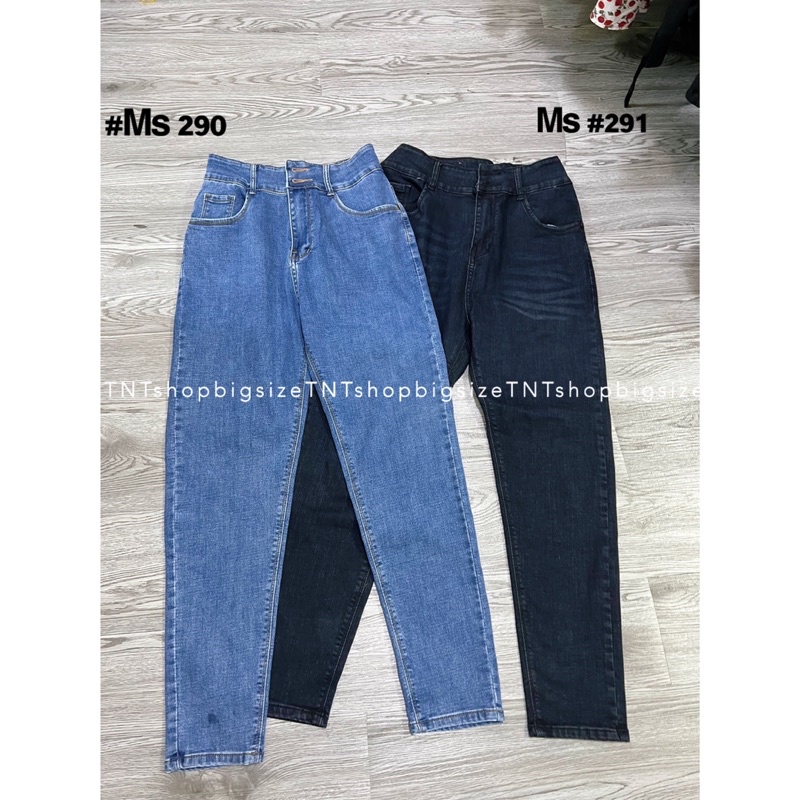 QUẦN JEAN DÀI ÔM CẠP CAO CO GIÃN [ TNT SHOP JEAN 60KG 90KG ]