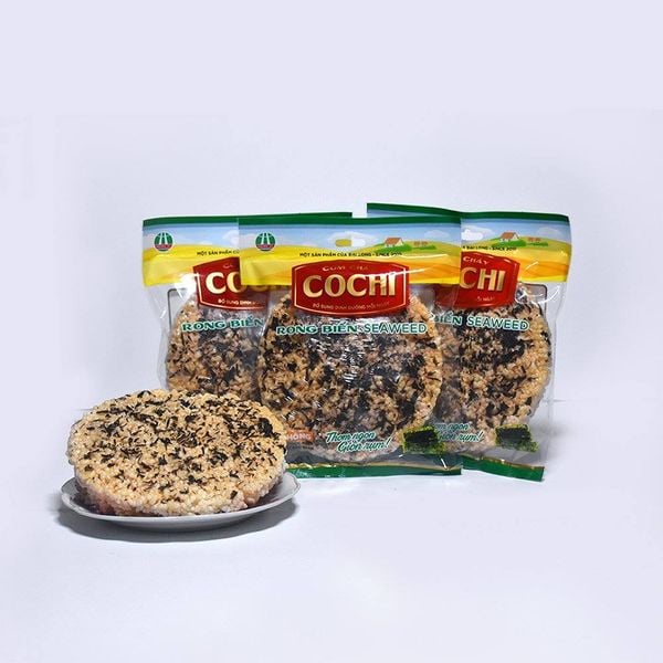 (Bán sỉ) Cơm cháy Cochi mix vị chà bông, rong biển, mè đen thùng 40 gói 65g-Đặc sản Ninh Bình
