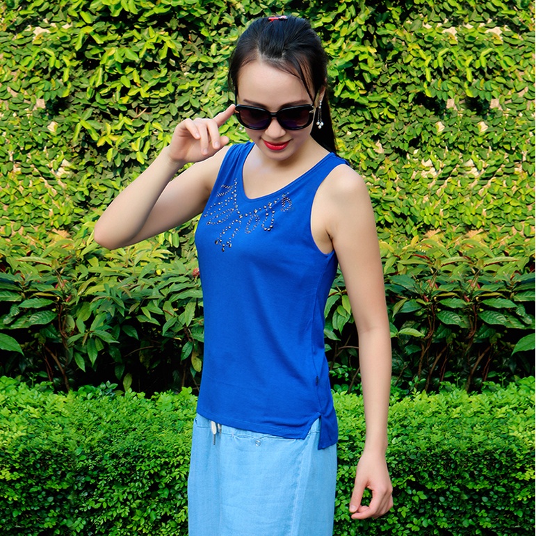Áo ba lỗ nữ L7026 Narsis đính cườm