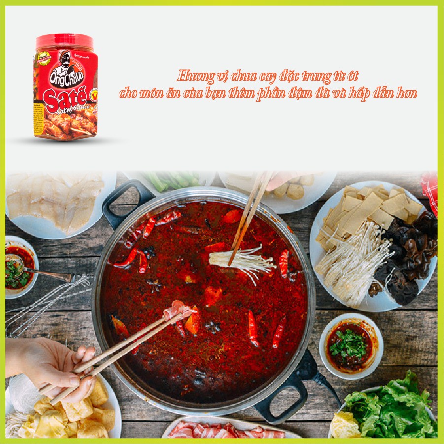 Sa Tế Ông Chà Và Sả Ớt Vị Cay, Thơm Hũ 500g