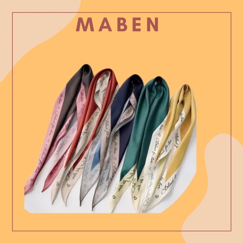 Khăn choàng cổ hoạ tiết trơn - Khăn thời trang nữ - Maben