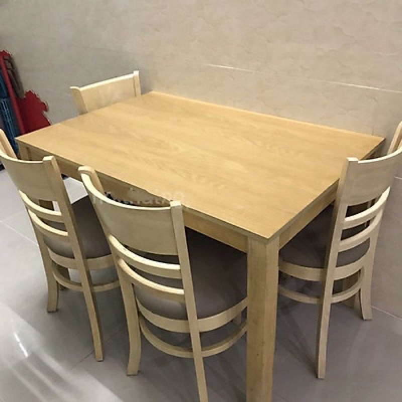 Bàn ăn, combo bàn ăn ghế cabin, 4 ghế nệm simili cao cấp  1 bàn 1m2