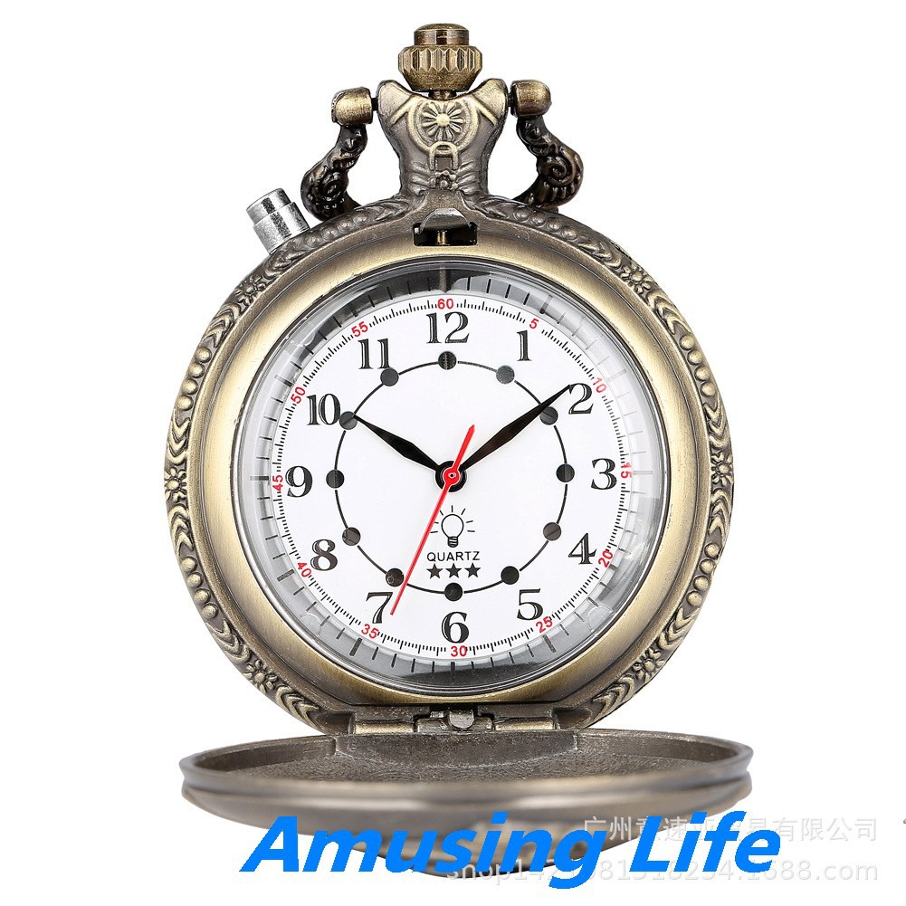 Quartz Pocket Watch Mới Nóng Đồng Hồ Bỏ Túi Vintage Đầu Máy Đèn Led Theo Nghĩa Đen Sáng Tạo Thạch Anh Túi Đồng Hồ Bỏ Túi | BigBuy360 - bigbuy360.vn