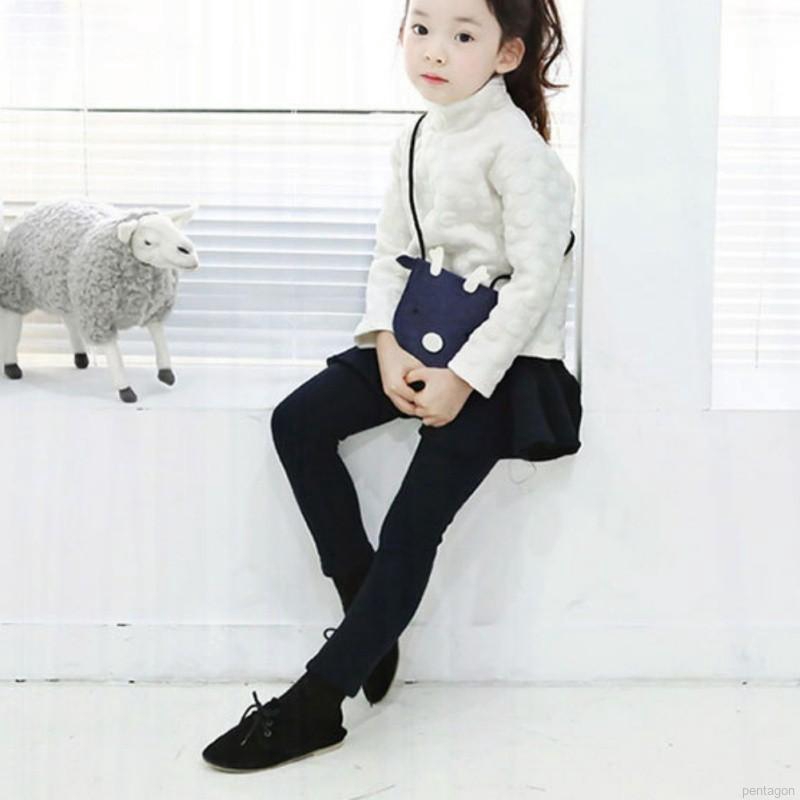 Quần legging liền váy màu trơn xinh xắn cho bé gái