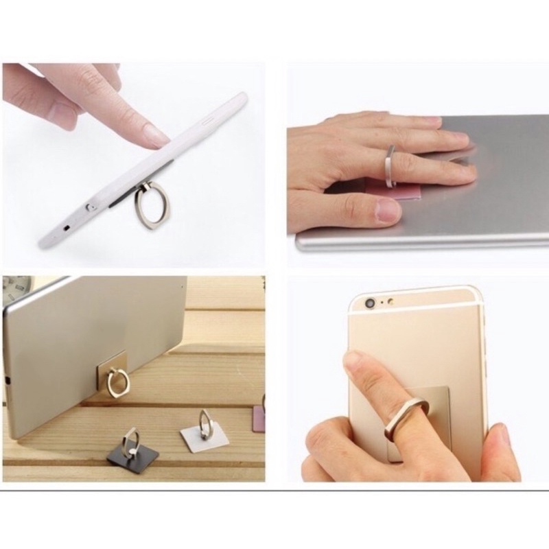 Giá Đỡ Nhẫn iRing Điện Thoại Hình Vuông Trơn Siêu Chắc Chắn