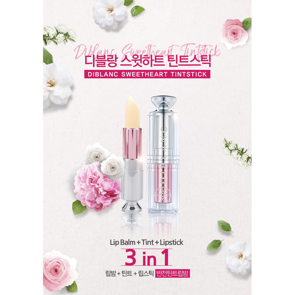 Son thông minh hữu cơ 3in1 DIBLANC LIPBALM + TINT + LIPSTICK