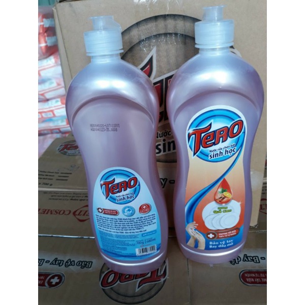 Nước Rửa Chén Sinh Học Tero Hương Quế Cam, chanh  700g
