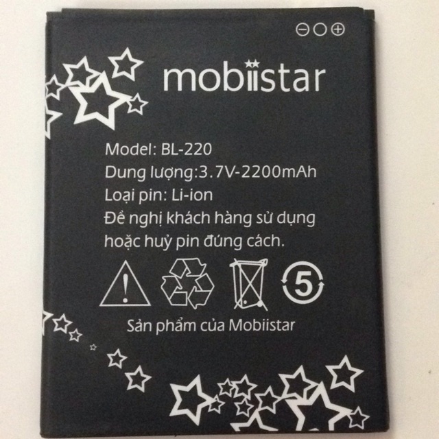 Pin mobiistar Lai 504K( Bl-220) chính hãng