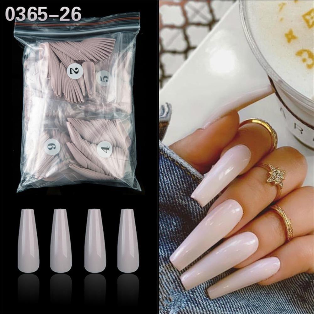 Bộ 500 Móng Tay Giả Màu Kẹo Ngọt Ốp