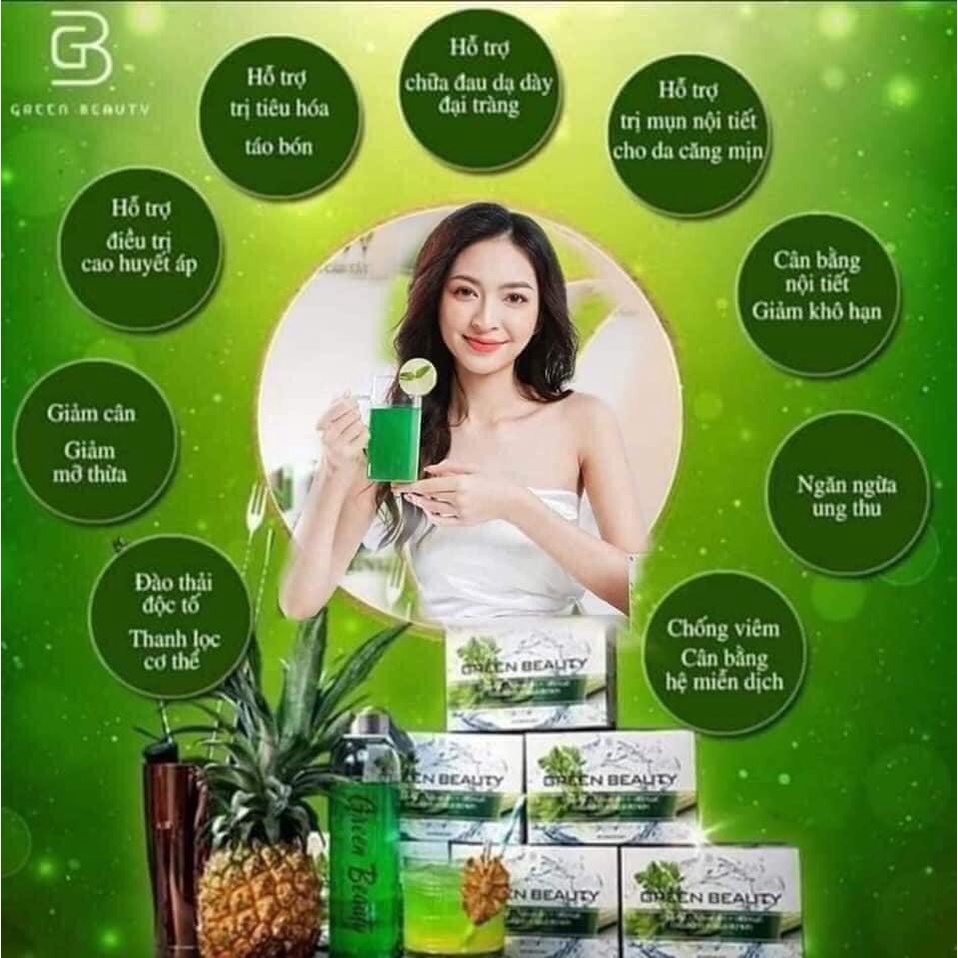 Bột cần tây giảm cân Green Beauty diệp lục collagen Chính Hãng Nước Ép Cần Tây tảo xoắn