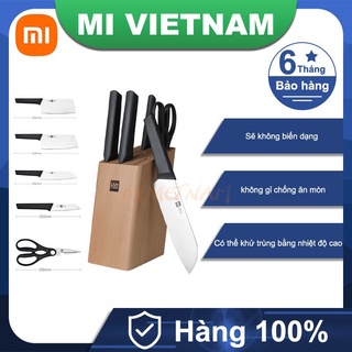 Bộ dao thép không gỉ xiaomi huohou món siêu bền bỉ 6 bộ dụng cụ làm bếp bh 6 tháng