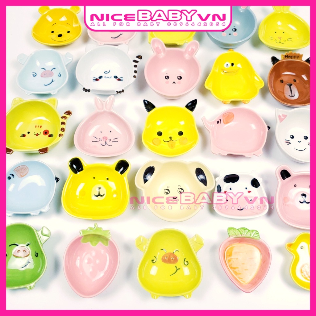 Bát Ăn Dặm Gốm Sứ Giúp Bé Ăn Ngon Kiểu Nhật Nhiều Hình Sinh Động NiceBabyVn
