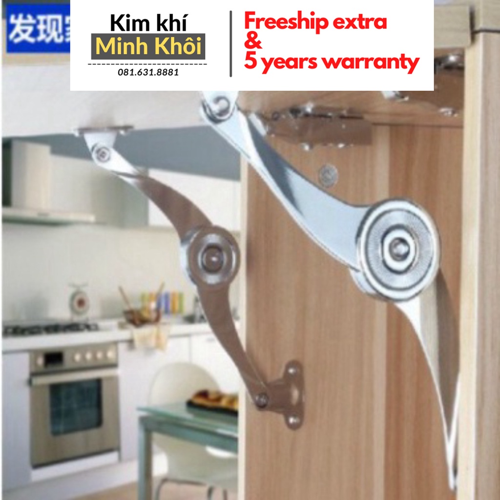 Tay Nâng Hạ Cánh Tủ Hình Compa, tay nâng cánh tủ cao cấp trợ lực 20kg có giảm chấn loại đẹp