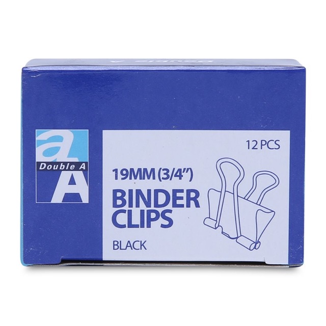 Kẹp bướm/ Kẹp tài liệu ĐEN Gstar/ Double A 15mm-19mm-25mm