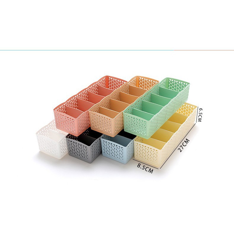 Hộp đựng đồ lót, vớ, vật dụng gia đình - giao màu ngẫu nhiên - GD622