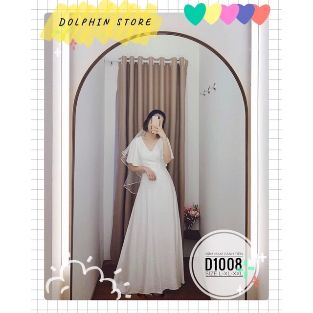 BIGSIZE Đầm trắng bigsize