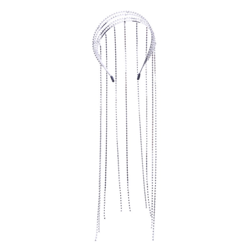 1 Cài Tóc Hình Vương Miện Đính Đá Lấp Lánh Thời Trang Cho Cô Dâu