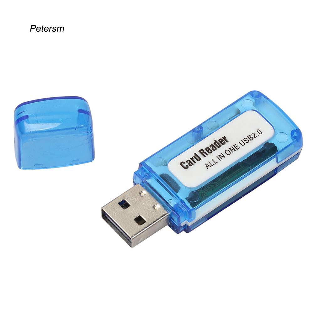 Đầu đọc thẻ nhớ USB 2.0 thiết kế 4 trong 1 cho M2 SD SDHC DV