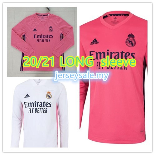 Áo Thun Đá Banh Tay Dài Đội Tuyển Real Madrid Thời Trang 2020 2021 Size S-2xl