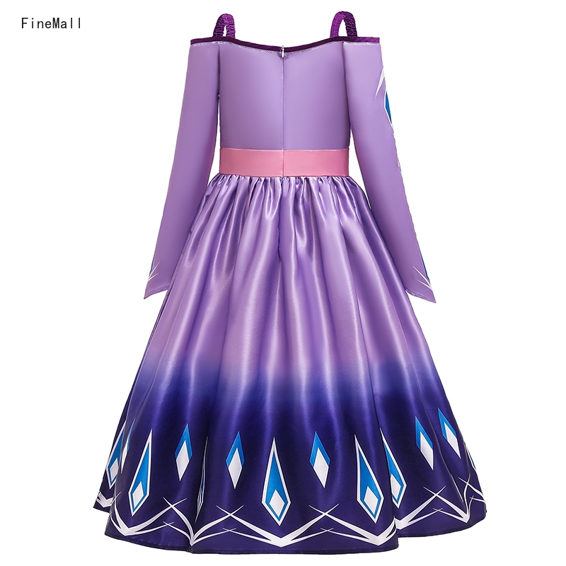 Đầm Hóa Trang Elsa 2 Mảnh Cho Bé Gái Từ 3-10 Tuổi