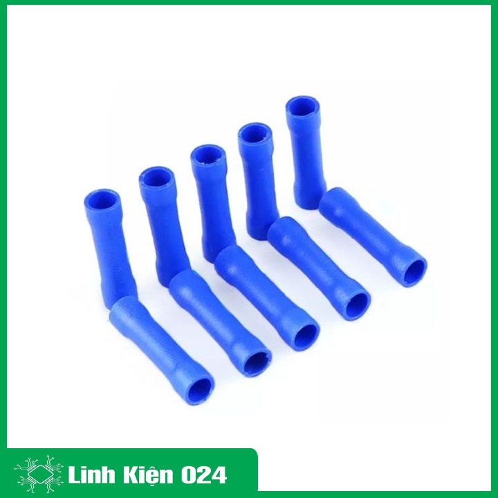 Gói 100 đầu cos dây điện nối thẳng bọc nhựa BV đủ loại BV1.25, BV2, BV5.5, cốt bấm dây điện tiện lợi