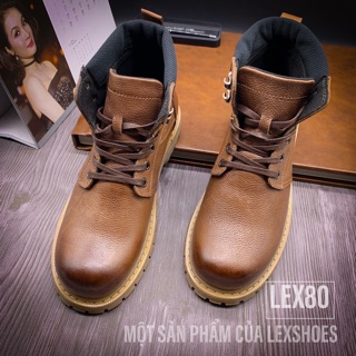 Giày da bò thật 100% cao cổ