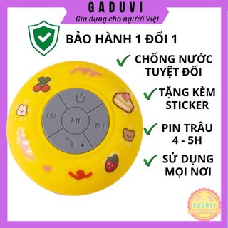 Loa Bluetooth Mini Chống Nước Gắn Tường Không Dây Giá Rẻ Tặng Kèm Sticker GADUVI (BẢO HÀNH 1 ĐỔI 1) G1
