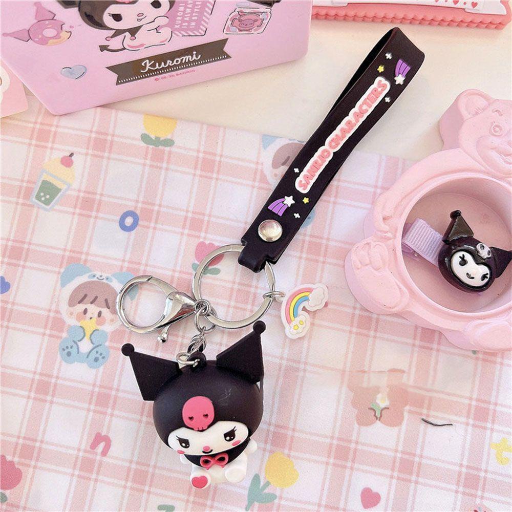 LANFY Móc Khóa Hình Búp Bê Kuromi Dễ Thương charms