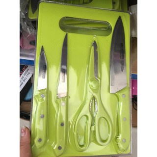 Bộ dao kèm thớt 5 món