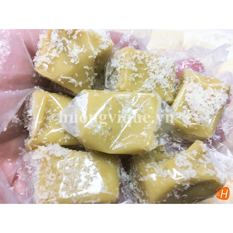 Kẹo Dừa Sáp Hoa Tuyết Vị Lá Dứa - Hủ 400g - Đặc Sản Bến Tre