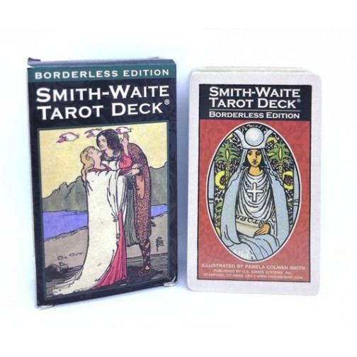 Combo Bộ Bài Bói Smith Waite Tarot H3 – Borderless Edition Cao Cấp và Túi Nhung Đựng Tarot